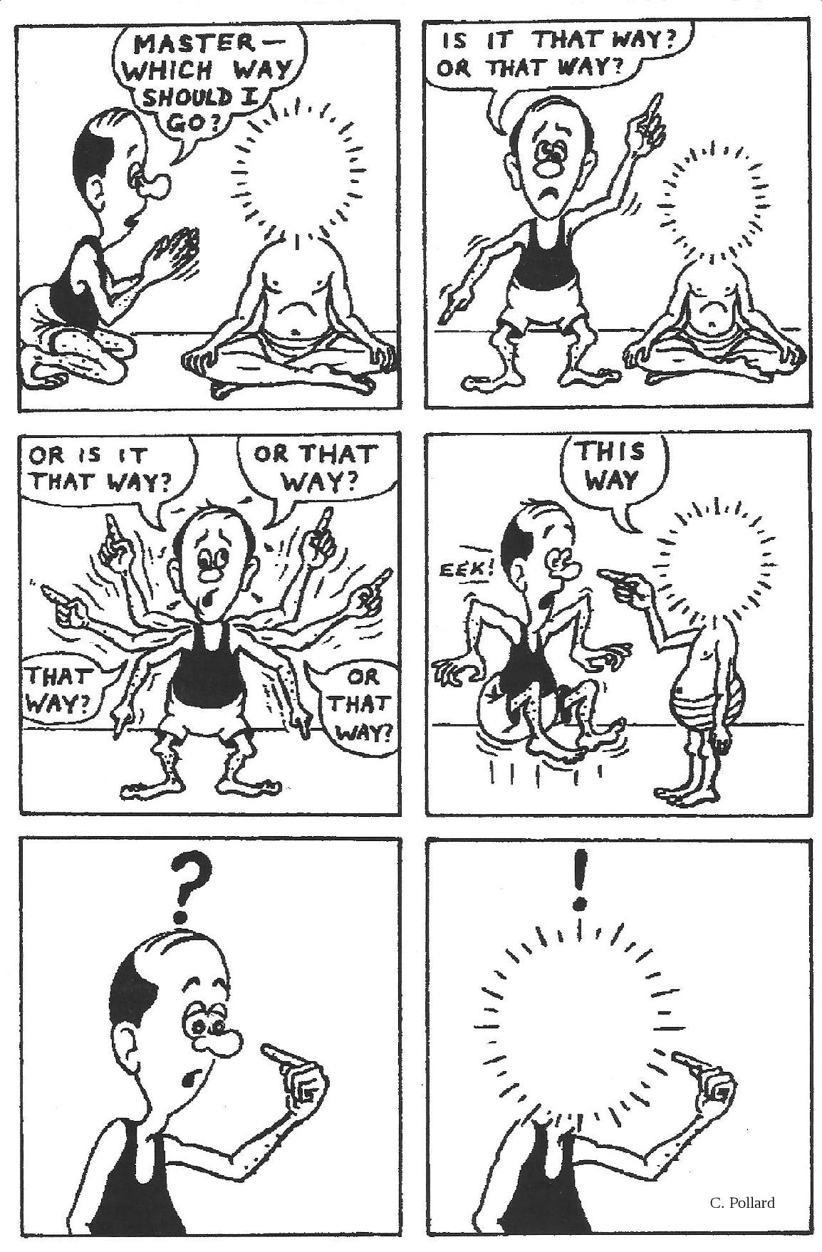 Which way to no head?