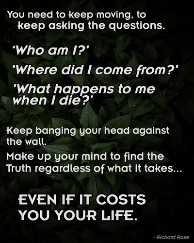 RR quote on Instagram, on finding the Truth regardless