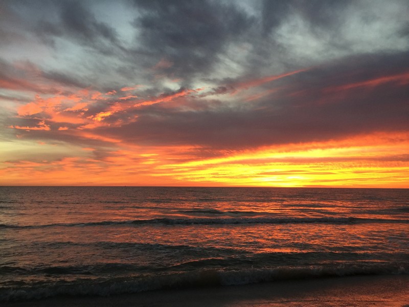 Feb. sunset off Anna Maria Island