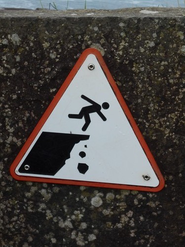 Cliffs of Moher caution