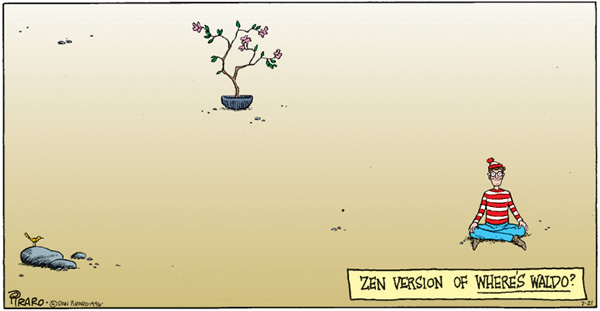 Zen version of where's Waldo?