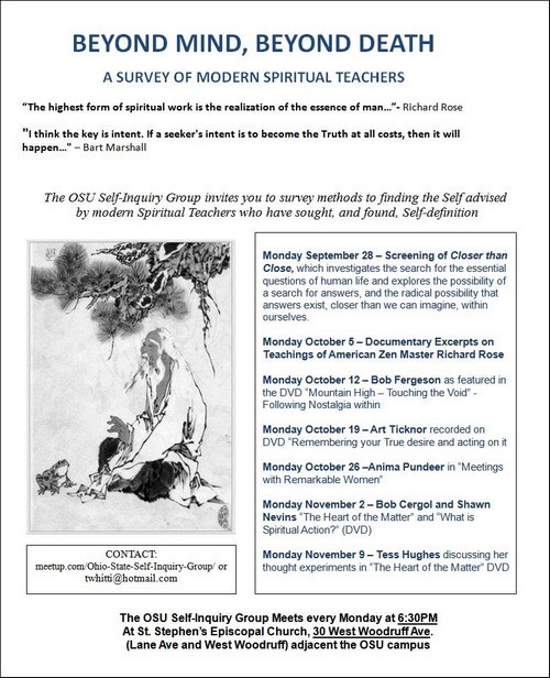 Columbus meeting series flyer