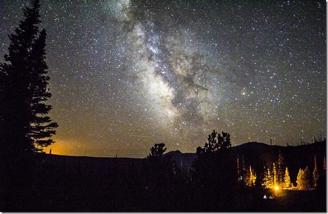 camping under the Milky Way