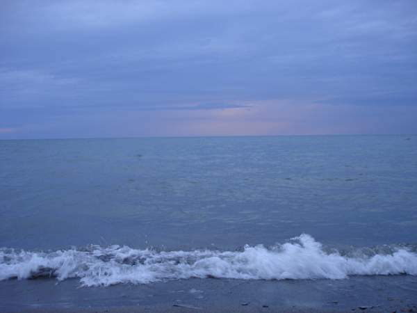 Lake Erie across from the Listening Point retreat outside Erie, PA; photo by Heather Saunders