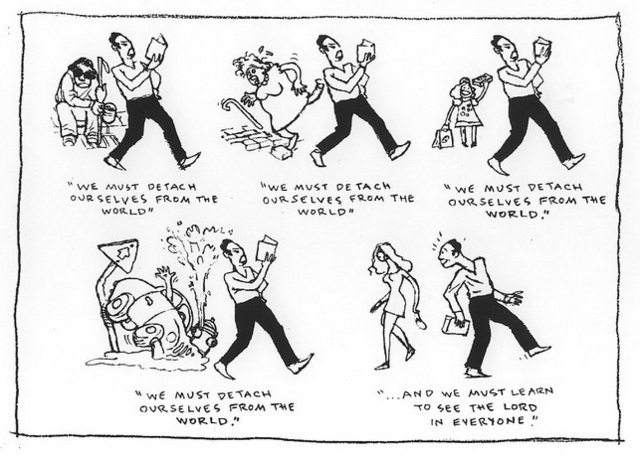 Detachment cartoon by Bart Goldman