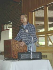 Shawn Nevins presenting at the April 2003 conference