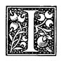 fancy letter I
