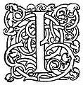 fancy letter I