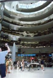 Interior of Guggenheim Museum in NYC