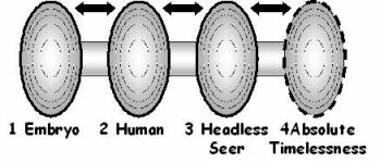 Douglas Harding: 4 wombs (stages) of life