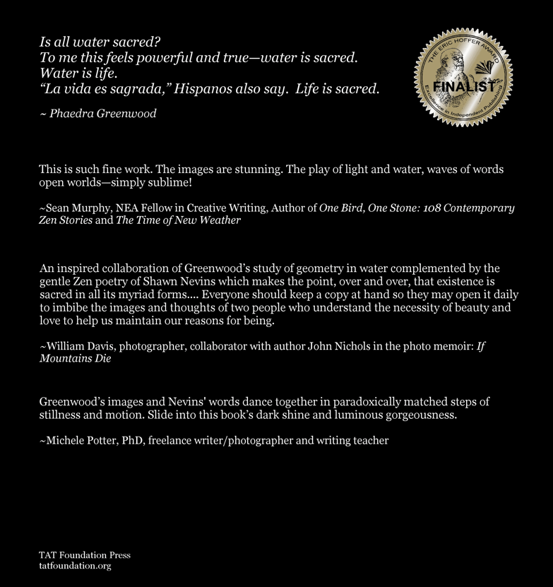 Hydroglyphics: Reflections on the Sacred