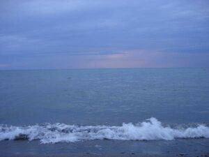 Lake Erie at Benedictine, Listening Point hermitage