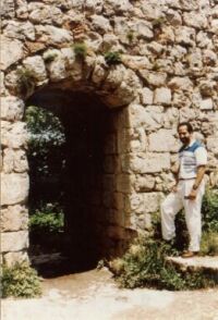 Entrance to the fortification on Monts&eacute;gur