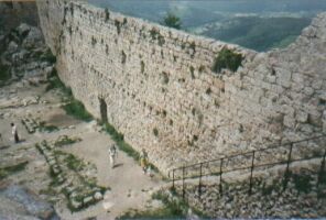 Interior of the fortifications atop Monts&eacute;gur