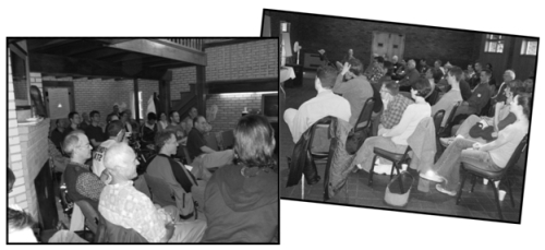 Photos of audiences at TAT Foundation conferences and workshops