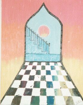 Moorish arch interior by D.G. Webster