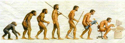 evolution to computer-man