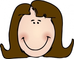 happy woman cartoon
