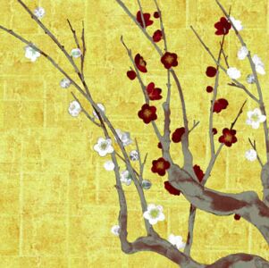 flowering plum branch