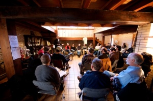 Gathering together in friendship at the TAT Foundation. Photo by Phil Franta.